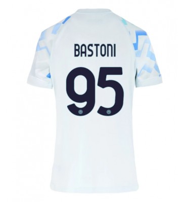 Inter Milan Alessandro Bastoni #95 Udebanetrøje Dame 2025-26 Kortærmet